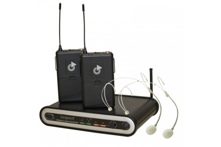 Bespeco GM2070H - Doppio radiomicrofono Headset UHF