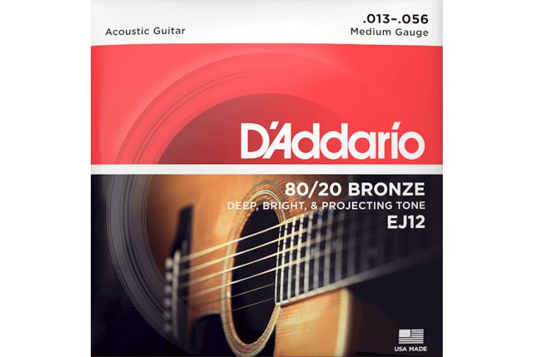 D'Addario EJ12 80/20 Bronze, Light, 13-56