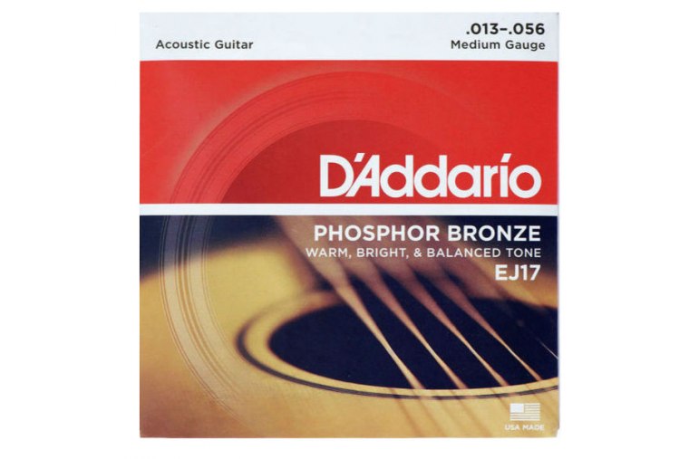 D'Addario EJ17 Phosphor Bronze, Medium, 13-56