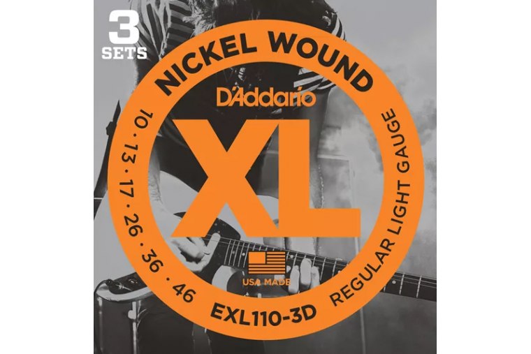 D'Addario EXL110-3D Nickel Wound, Regular Light, 10-46