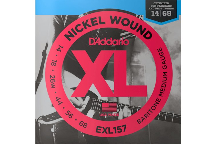 D'Addario EXL157 Nickel Wound, Baritone-Medium, 14-68