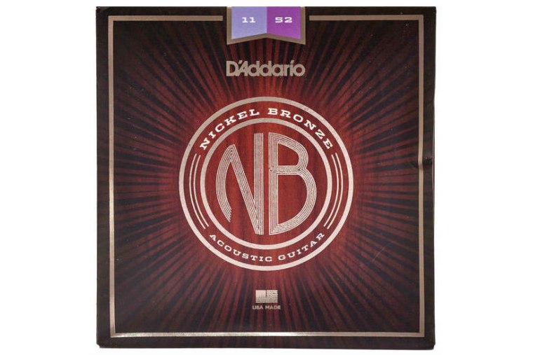 D'Addario NB1152 Nickel Bronze, Custom Light, 11-52