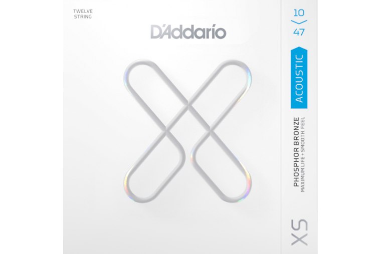 D'Addario XSAPB1047-12 Acoustic Phosphor Bronze, 12 Strings, 10-47