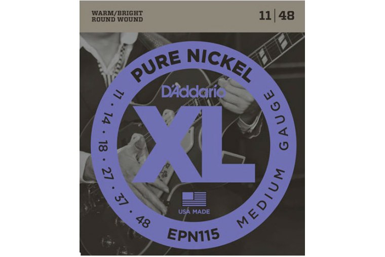 D'Addario EPN115 Pure Nickel, Blues/Jazz Rock, 11-48