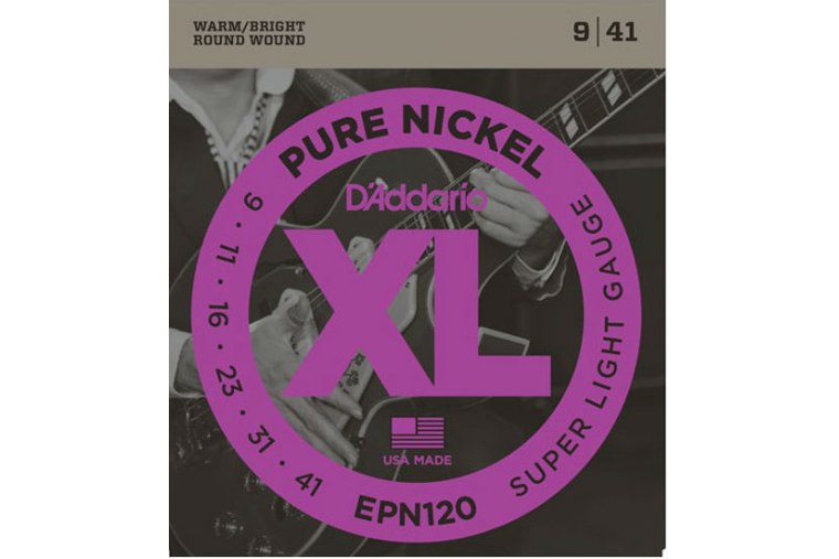 D'Addario EPN120 Pure Nickel, Super Light, 9-41