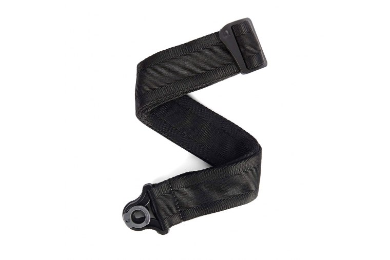 D'Addario 50BAL00 Auto Lock Guitar Strap - BK