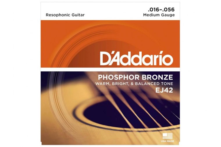 D'Addario EJ42 Resophonic Guitar Strings, 16-56