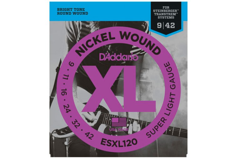 D'Addario ESXL120 Nickel Wound, Double BallEnd, 09-42