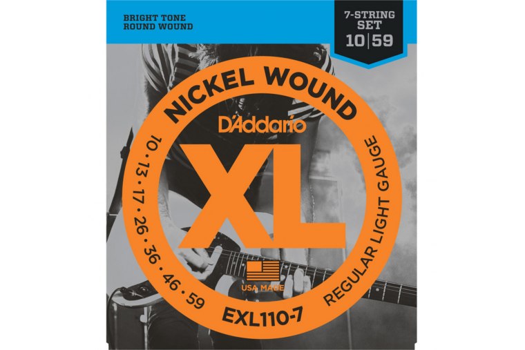 D'Addario EXL110-7 Nickel  Wound, Reguar Light, 7 String, 10-59