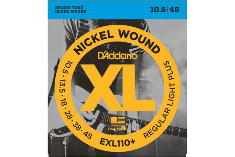 D'Addario EXL110+ Nickel Wound, Regular Light Plus, 10.5-48
