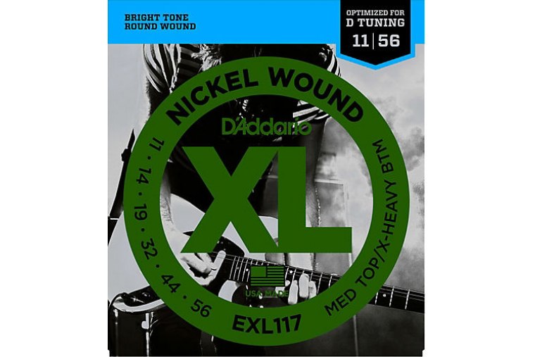 D'Addario EXL117 Nickel  Wound, Medium Top, XHeavy Bottom, 11-56
