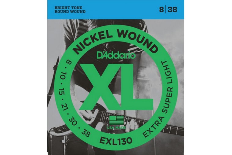 D'Addario EXL130 Nickel Wound, Extra-Super Light, 8-38