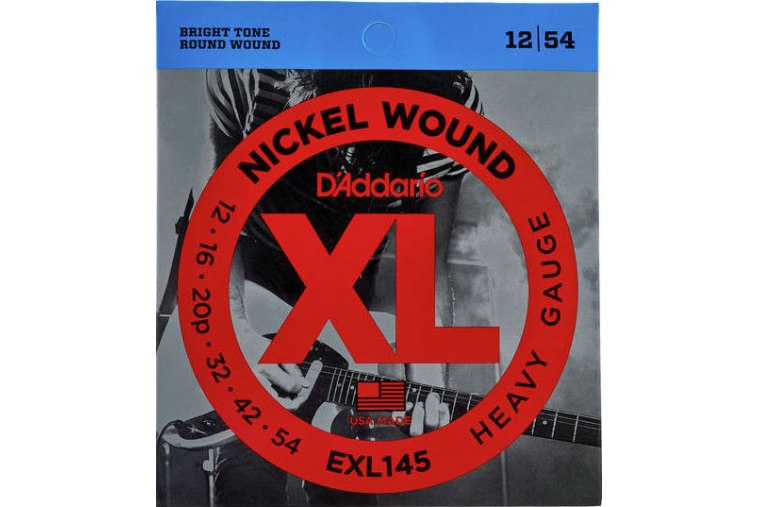 D'Addario EXL145 Nickel  Wound, Heavy, 12-54