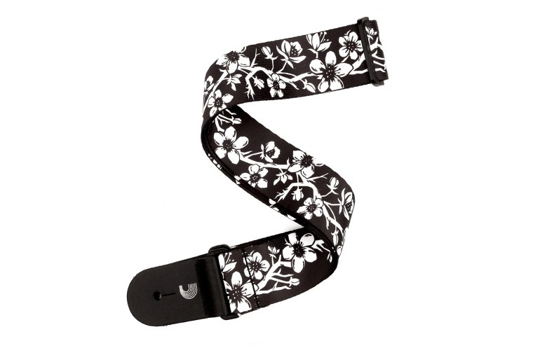 D'Addario P20W1505 Woven Guitar Strap - Blossom Tattoo