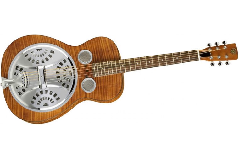 Dobro Hound Dog Deluxe Round Neck