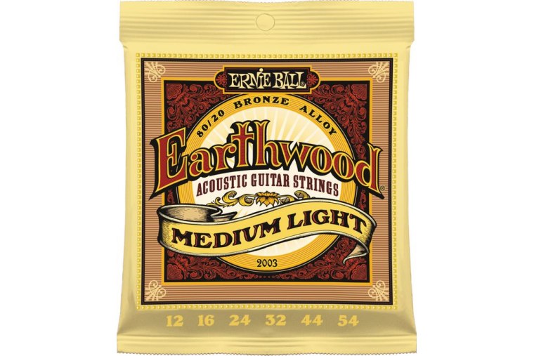 Ernie Ball 2003 Earthwood 80/20 Bronze 12/54 Medium Light