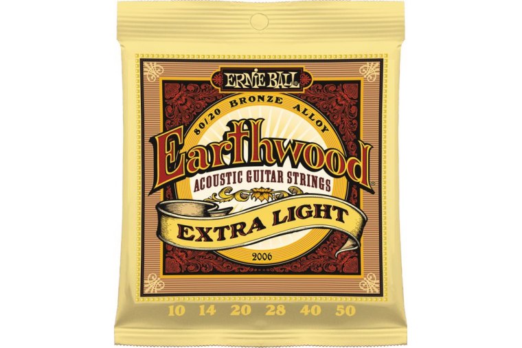 Ernie Ball 2006 Earthwood 80/20 Bronze 10/50 Extra Light