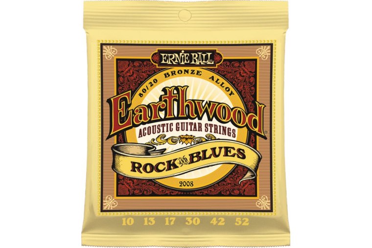 Ernie Ball 2008 Earthwood 80/20 Bronze 10/52 Rock & Blues