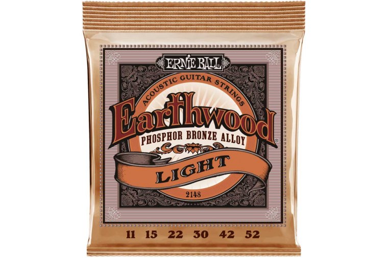 Ernie Ball 2148 Earthwood Phosphor Bronze 11/52 Light