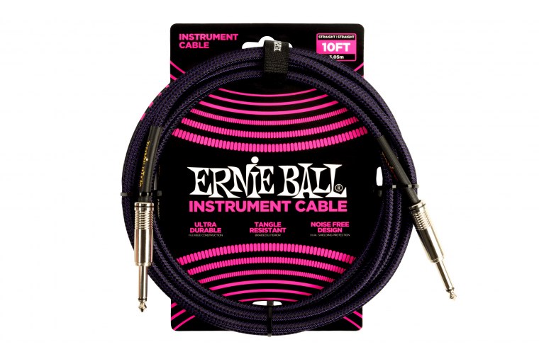 Ernie Ball Braided Instrument Cable Straight/Straight - 3m - PB