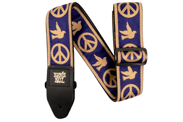 Ernie Ball Jacquard Peace Love Dove Guitar Strap - NB