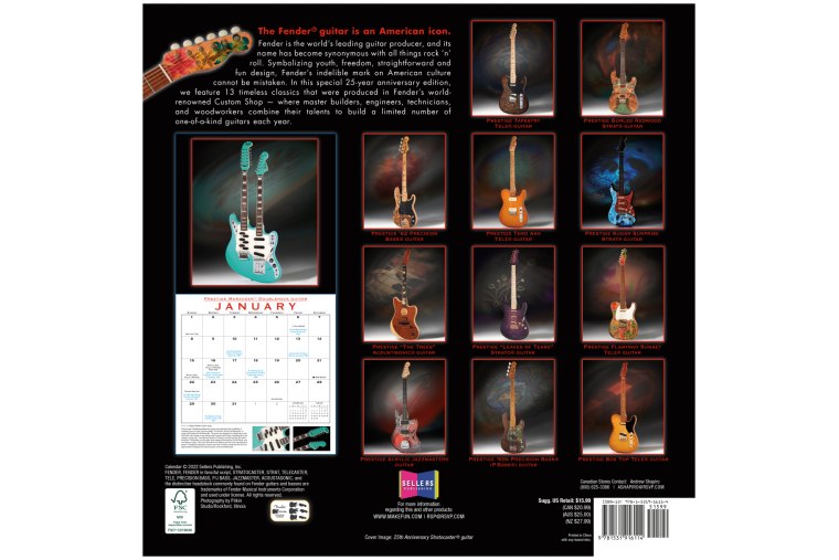 Fender 2023 Custom Shop Calendar