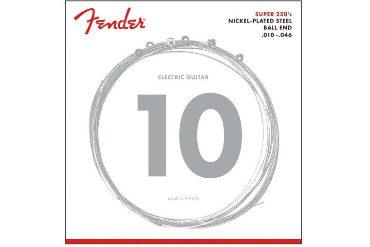 Fender Super 250R Nickel Plated Steel Guitar Strings 10/46