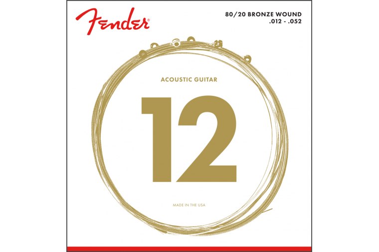 Fender 70L 80/20 Bronze Acoustic Strings 12/52