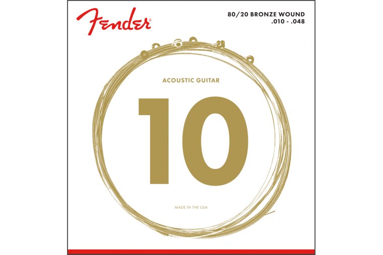Fender 70XL 80/20 Bronze Acoustic Strings 10/48