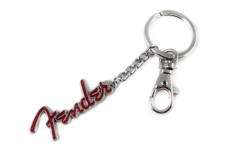 Fender Logo Key Chain Red
