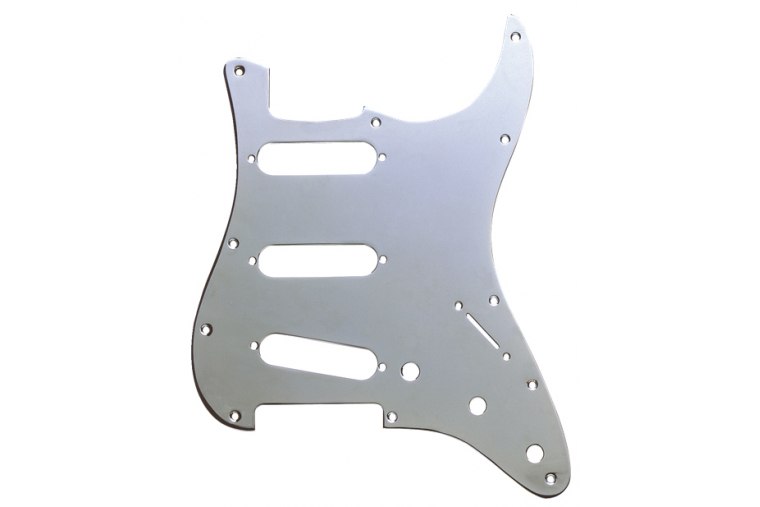 Fender Modern Strat 11 Hole Brass Chrome Plated Pickguard