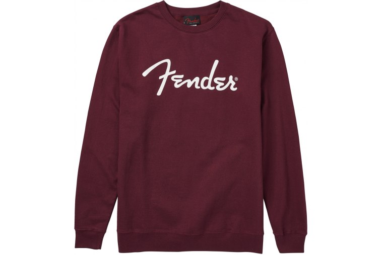 Fender Spaghetti Logo Pullover Maroon - L