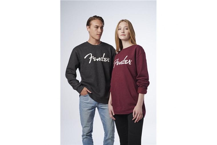 Fender Spaghetti Logo Pullover Maroon - L