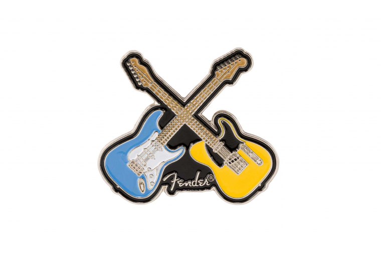 Fender Crossed Guitars Enamel Pin