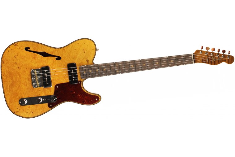 Fender Custom Artisan Maple Burl Dual P90 Telecaster NOS