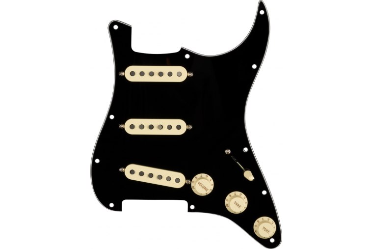 Fender Custom Fat 50's Pre-Wired Stratocater Pickguard SSS - BK