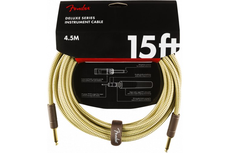 Fender Deluxe Series Instrument Cable - 4.5m - TW