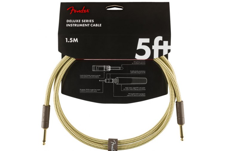 Fender Deluxe Series Instrument Cable - 1.5m - TW