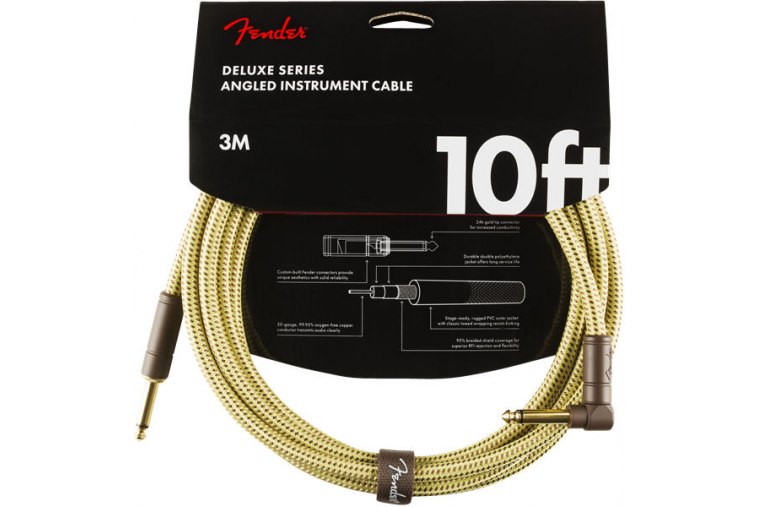 Fender Deluxe Series Instrument Cable Angled - 3m - TW