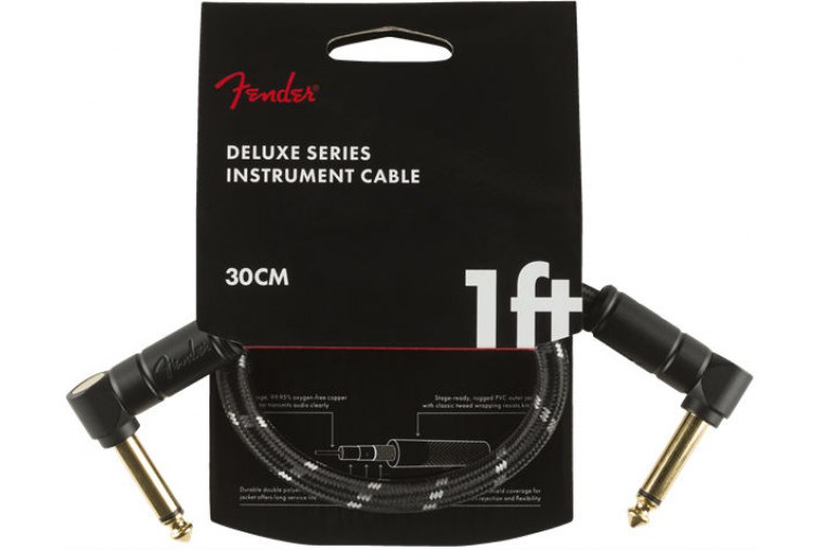 Fender Deluxe Series Patch Cable - 30cm - BK