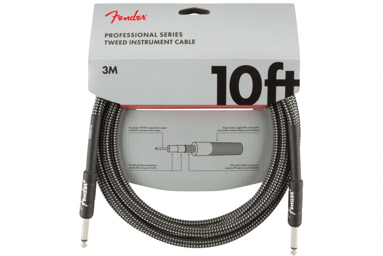 Fender Professional Series Tweed Instrument Cable - 3m