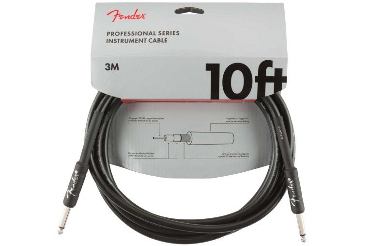 Fender Professional Series Instrument Cable - 3m