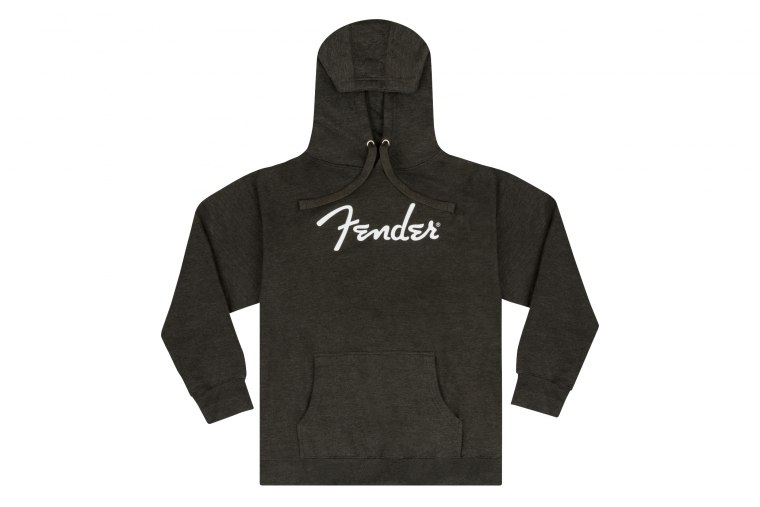 Fender Spaghetti Logo Gray Heather Hoodie - L