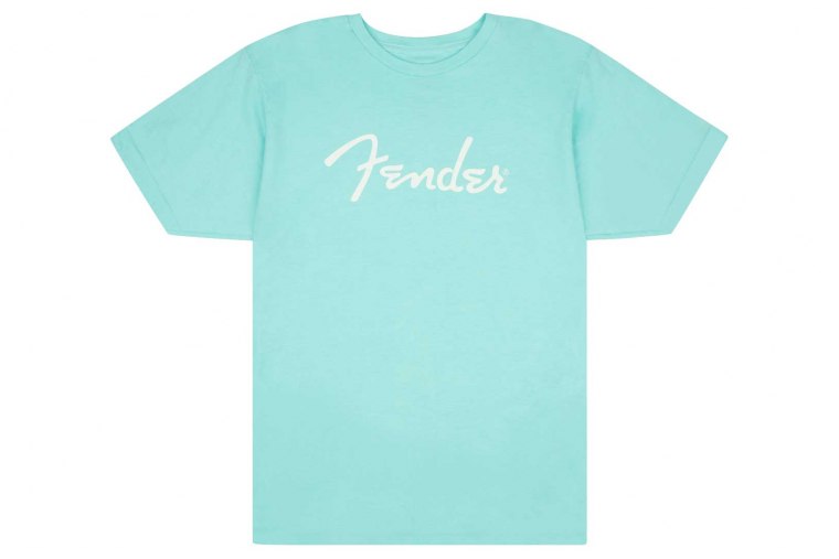 Fender Spaghetti Logo T-Shirt Daphne Blue - M