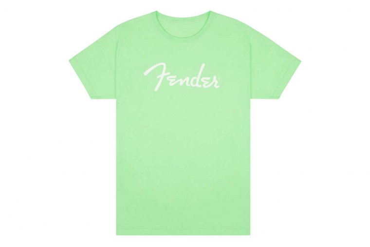 Fender Spaghetti Logo T-Shirt Surf Green - M