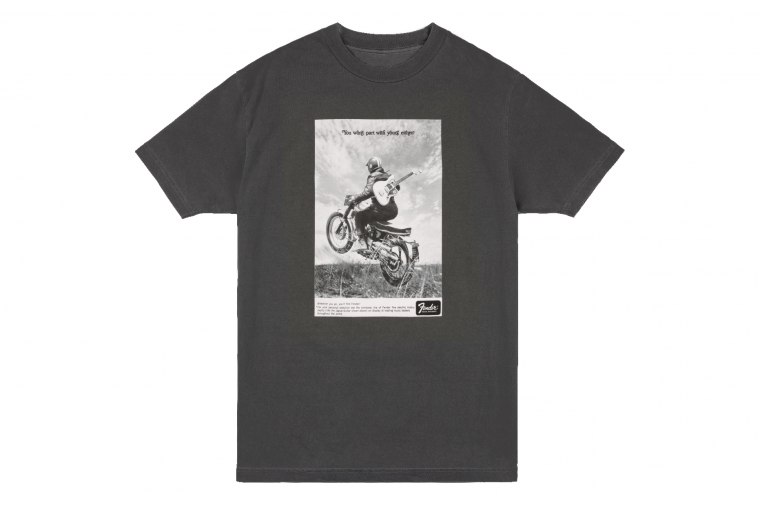 Fender Vintage Ad Biker T-Shirt - S