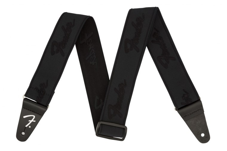 Fender Weighless Running Logo Strap - BK