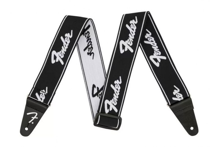 Fender Weightless Running Logo Guitar Strap - BK