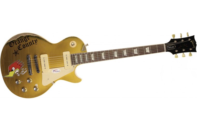 Gibson Custom 1976 Les Paul Deluxe Mike Ness Goldtop Murphy Lab Replica