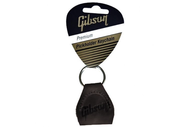 Gibson Premium Leather Pickholder Keychain - BK